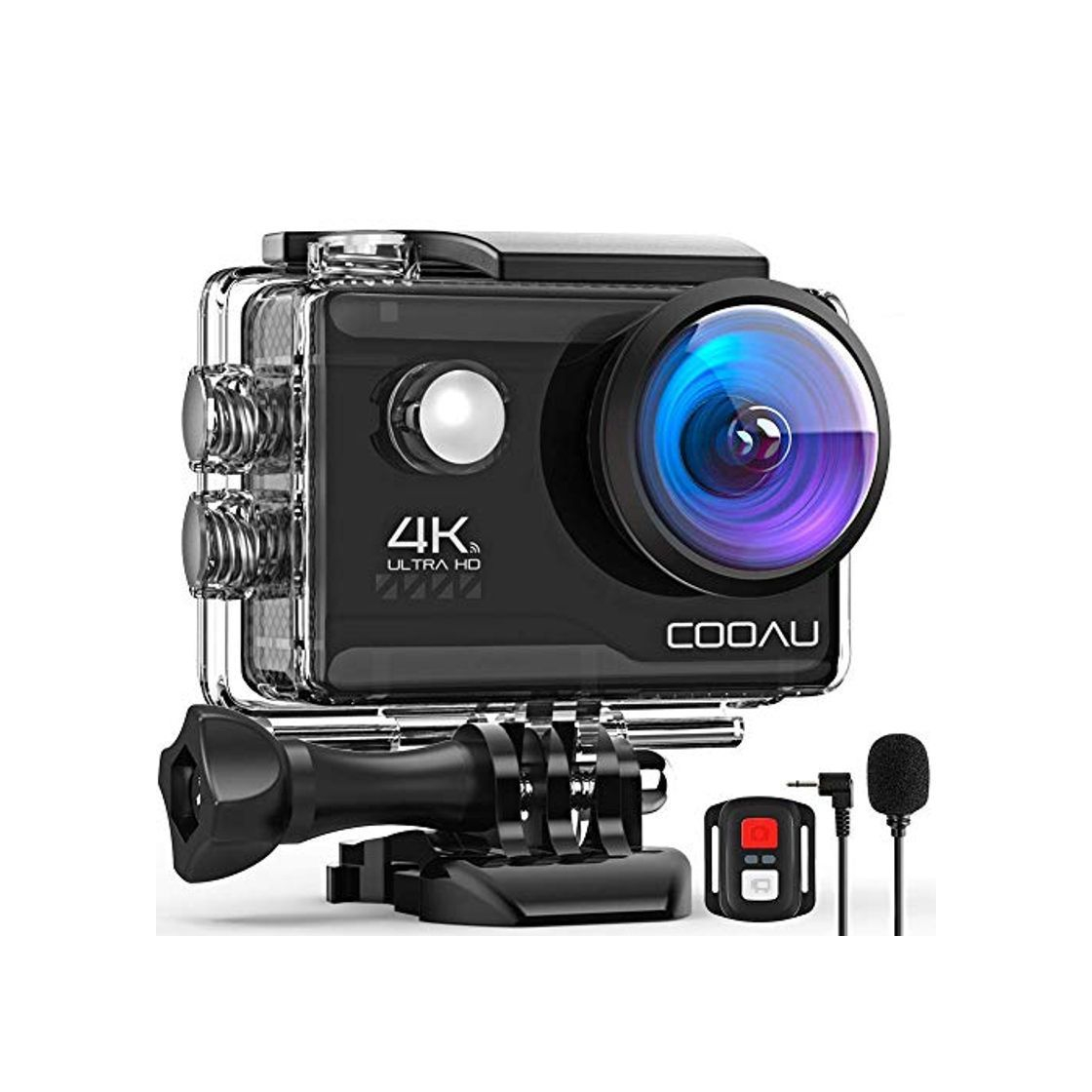 Social COOAU Cámara Deportiva 4K WiFi 20MP Camara Acción Sumergible Agua de 40M