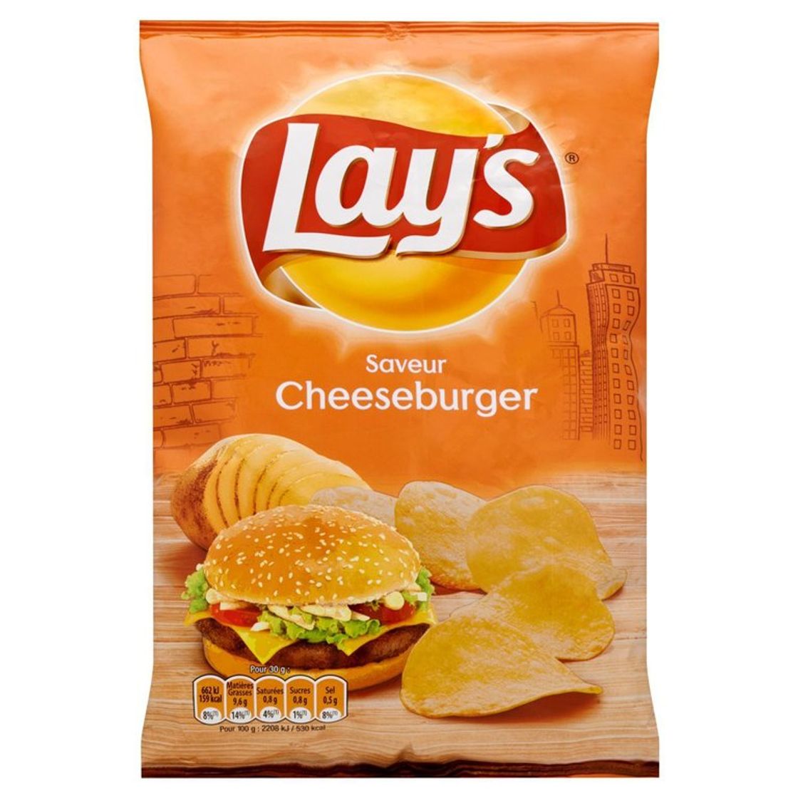 Producto Lay's cheeseburger