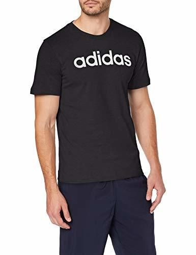 adidas Essentials Linear Logo tee Camiseta, Hombre, Negro