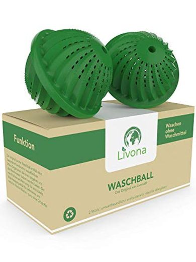2 x Original Livona® Washing Ball - Eco Washing Ball - Lavado