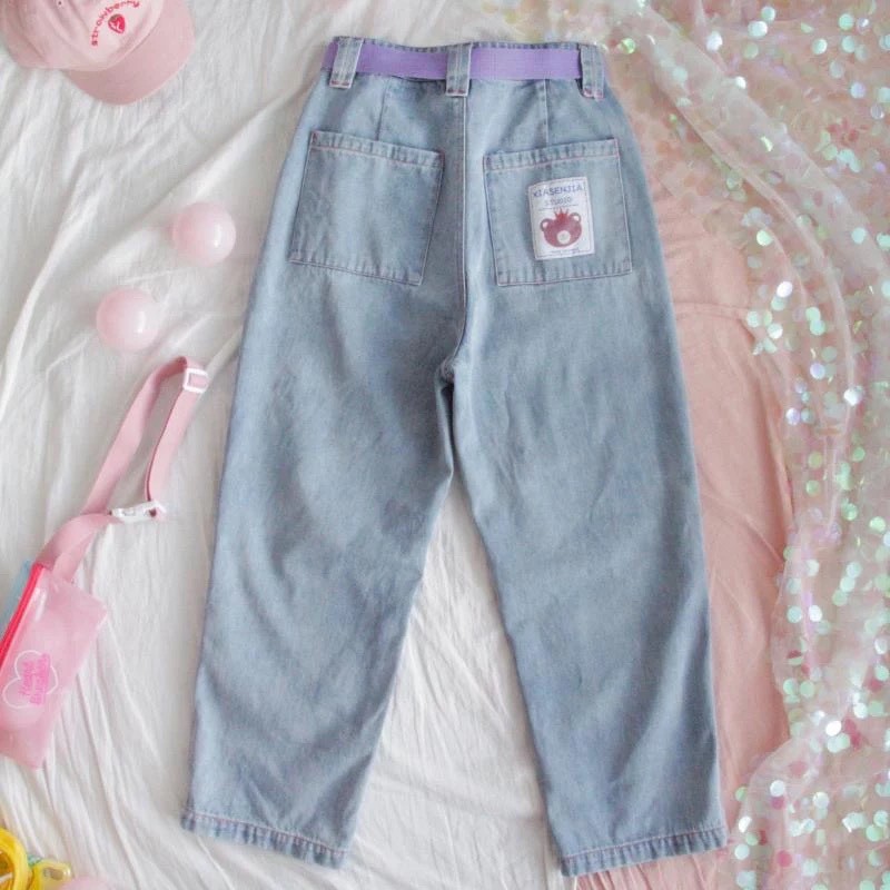 Producto Mom jeans oso pastel