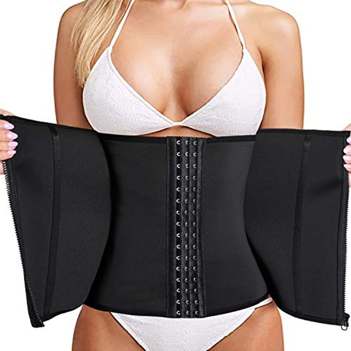 Products Bingrong Fitness Faja Cintura Entrenador de Cintura con Cremallera Faja Corset Fajas