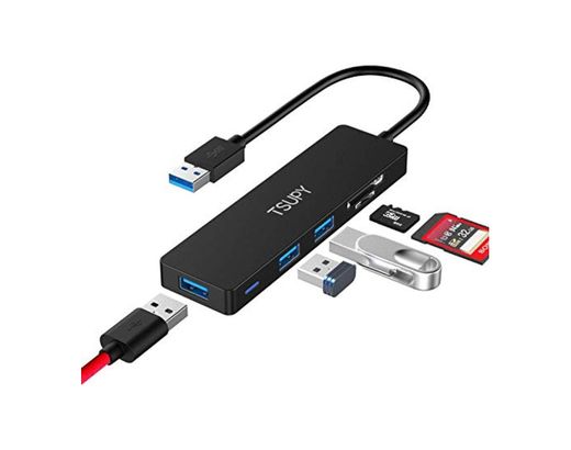 TSUPY HUB USB 3.0, Adaptador USB 3.0 con 3 Puertos USB 3.0