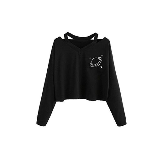 K-youth sudadera mujer Mujer Sudaderas Cortas, Tumblr Cortas Otoño Invierno Chicas Cuello