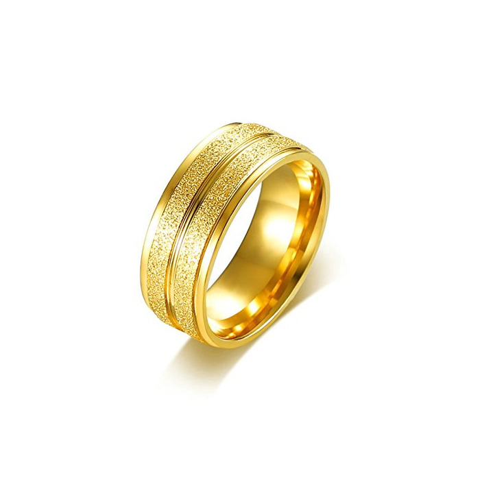 Product Blisfille Anillo de Hombre Oro Anillos Hombre Lobo Anillos Hombre Negro Mate