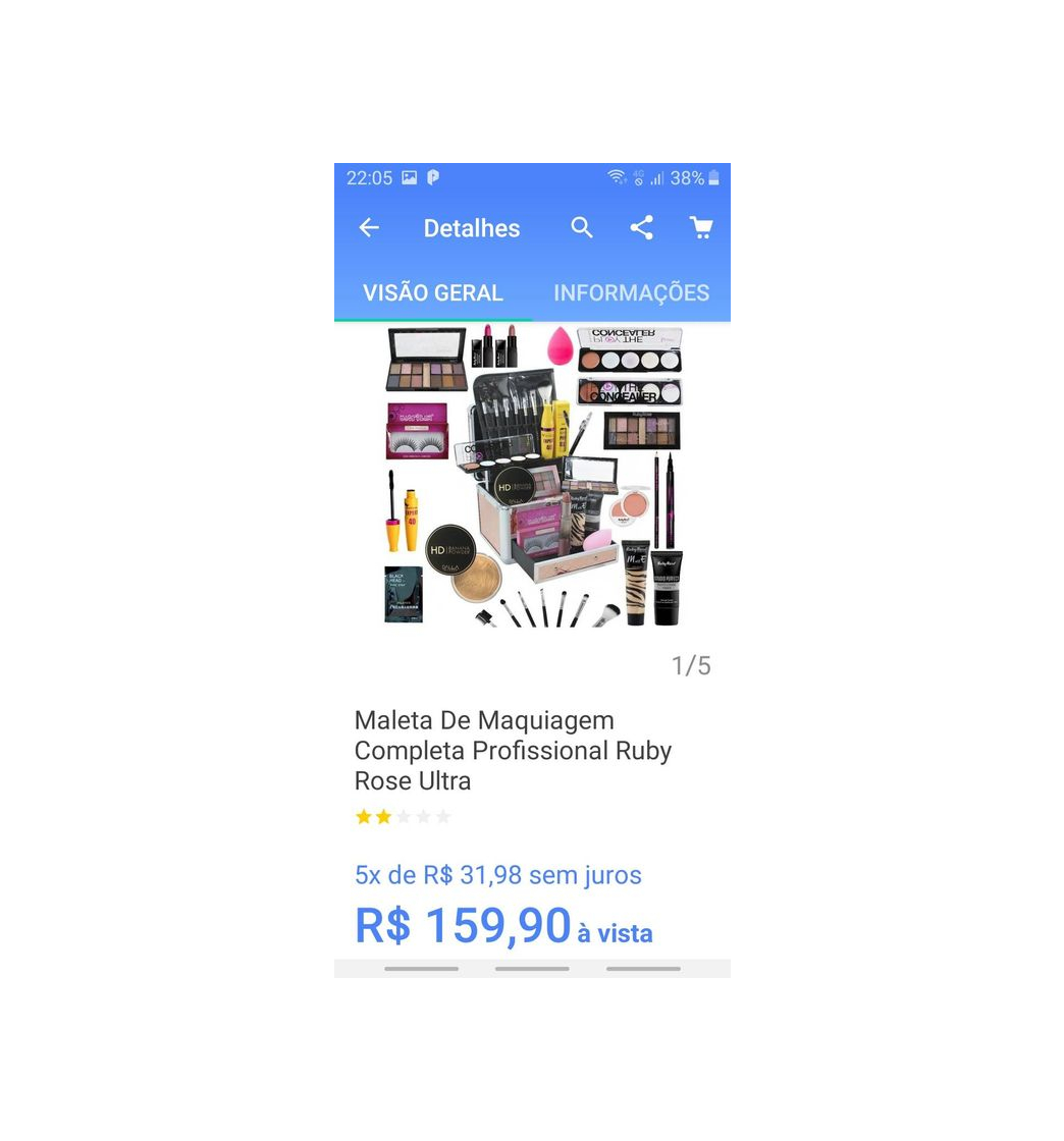 Product Maleta de maquiagem completa