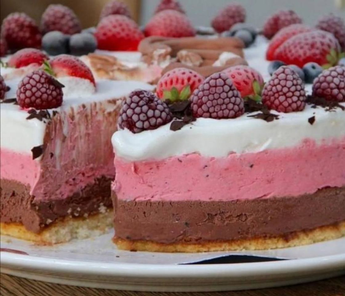 Maravillosa y deliciosa TORTA FRIA de pudin, de chocolate, vainilla ...