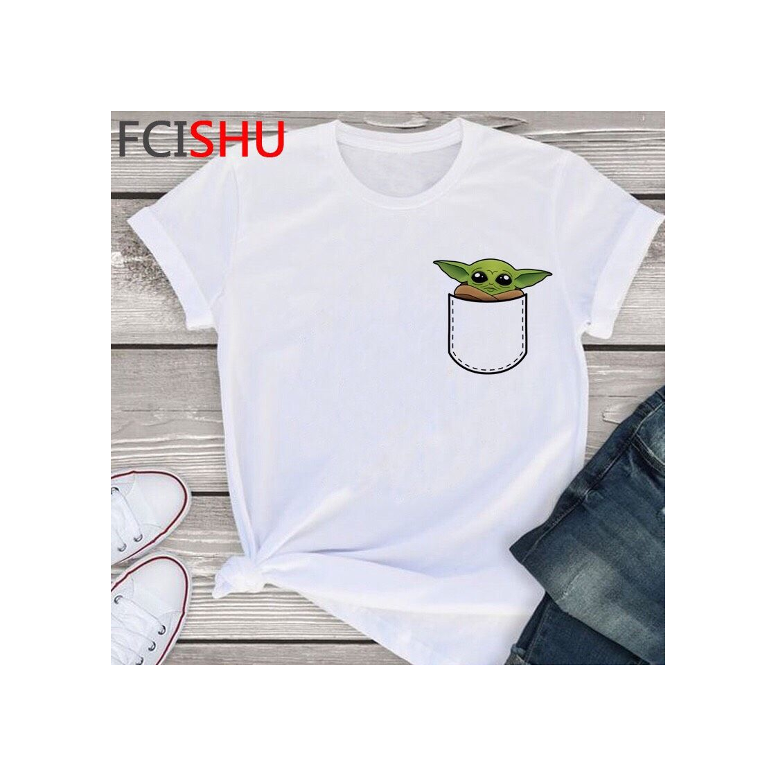 Product tshirt baby yoda 