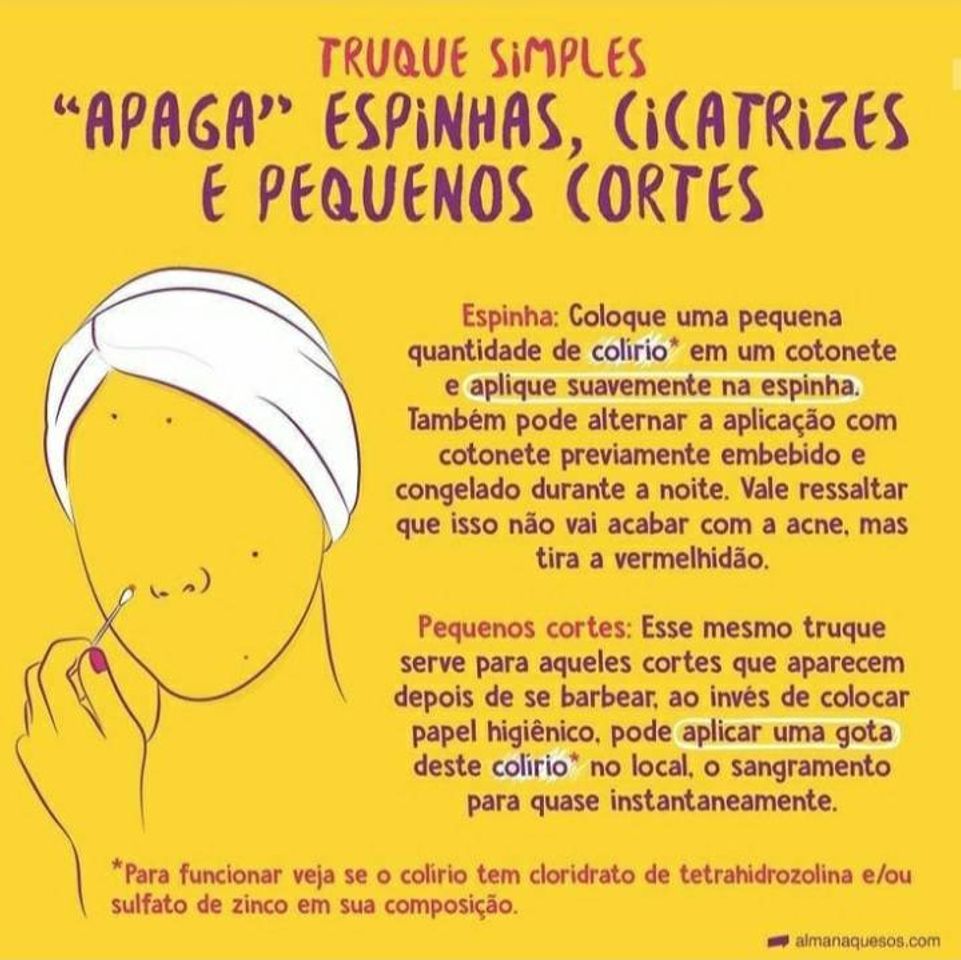 Moda "apaga espinhas, cicatrizes e pequenos cortes"