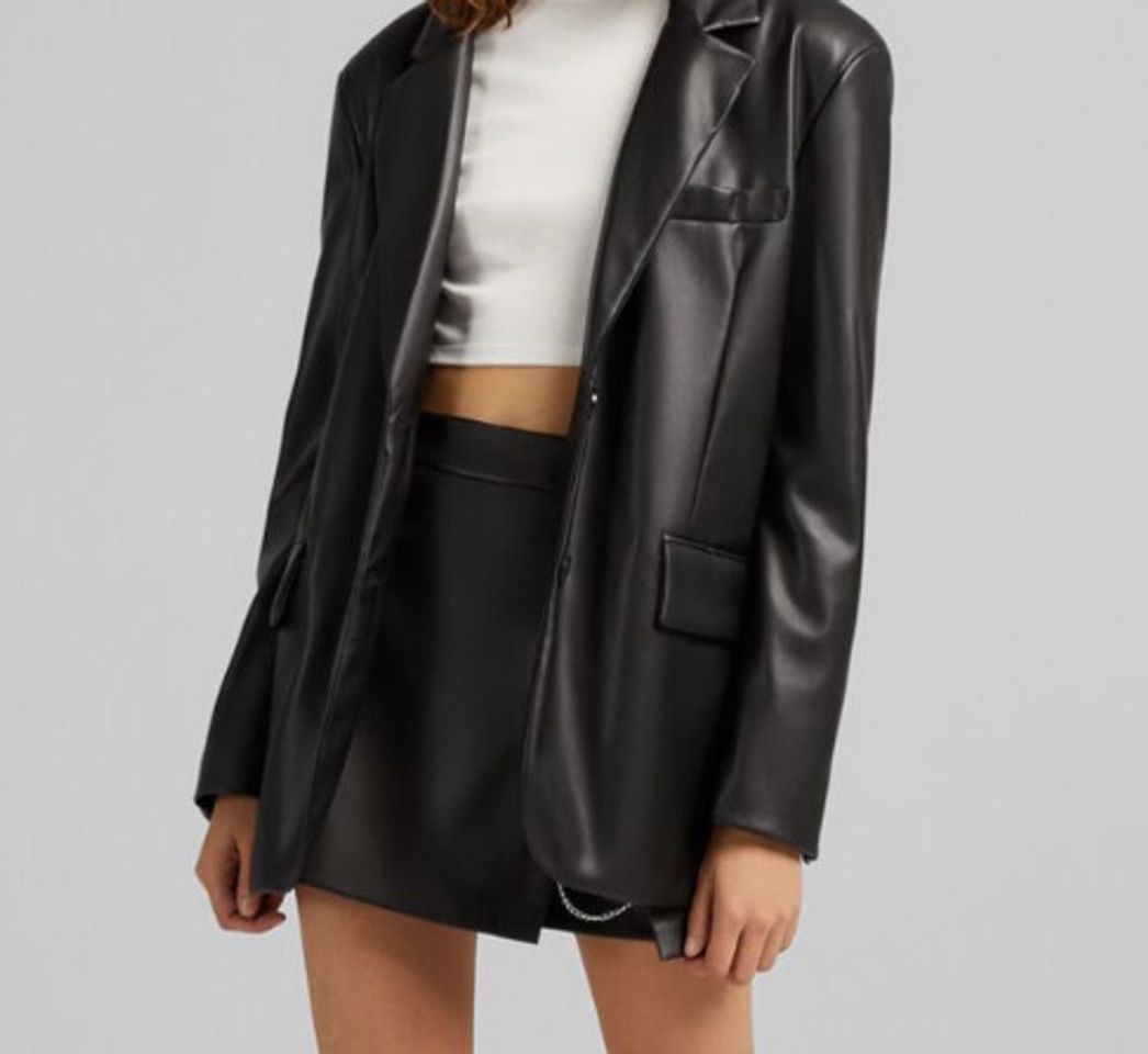 Blazer Efecto Piel🔝🖤