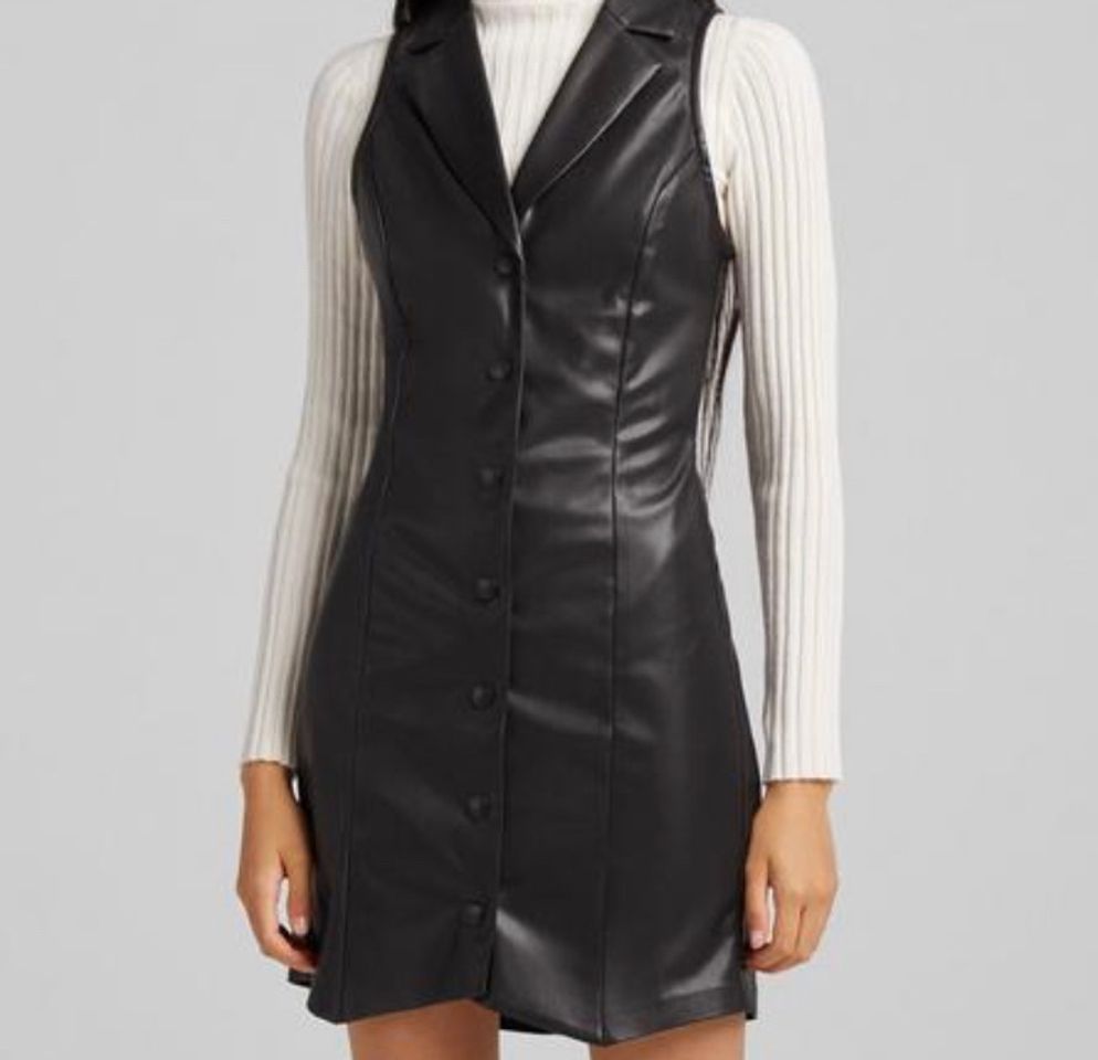 Vestido Efecto Piel• Solapas