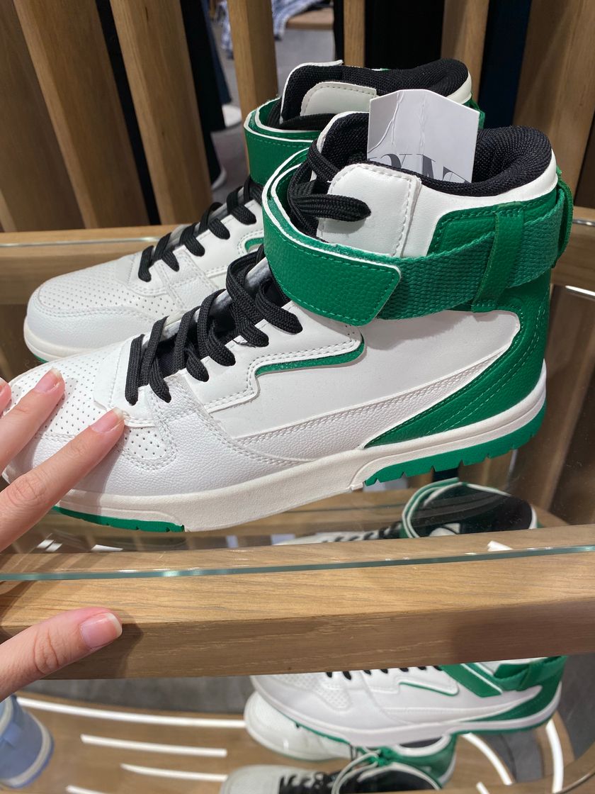 Social Sneakers Abotinadas💚🔝 Zara