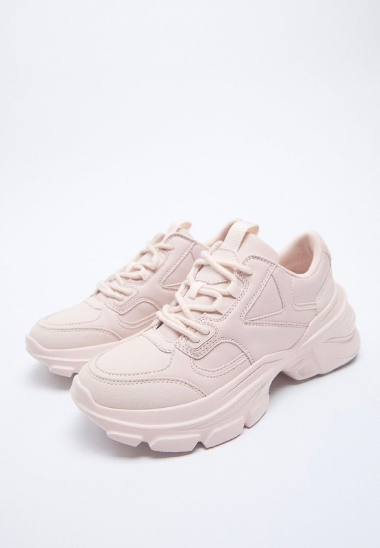 Social Zapatillas-Zara (Estilo Fila) en rosa bebé👌🏻💖