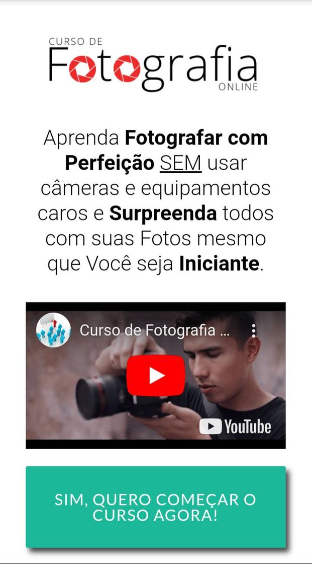 Moda Curso de Fotografia Online