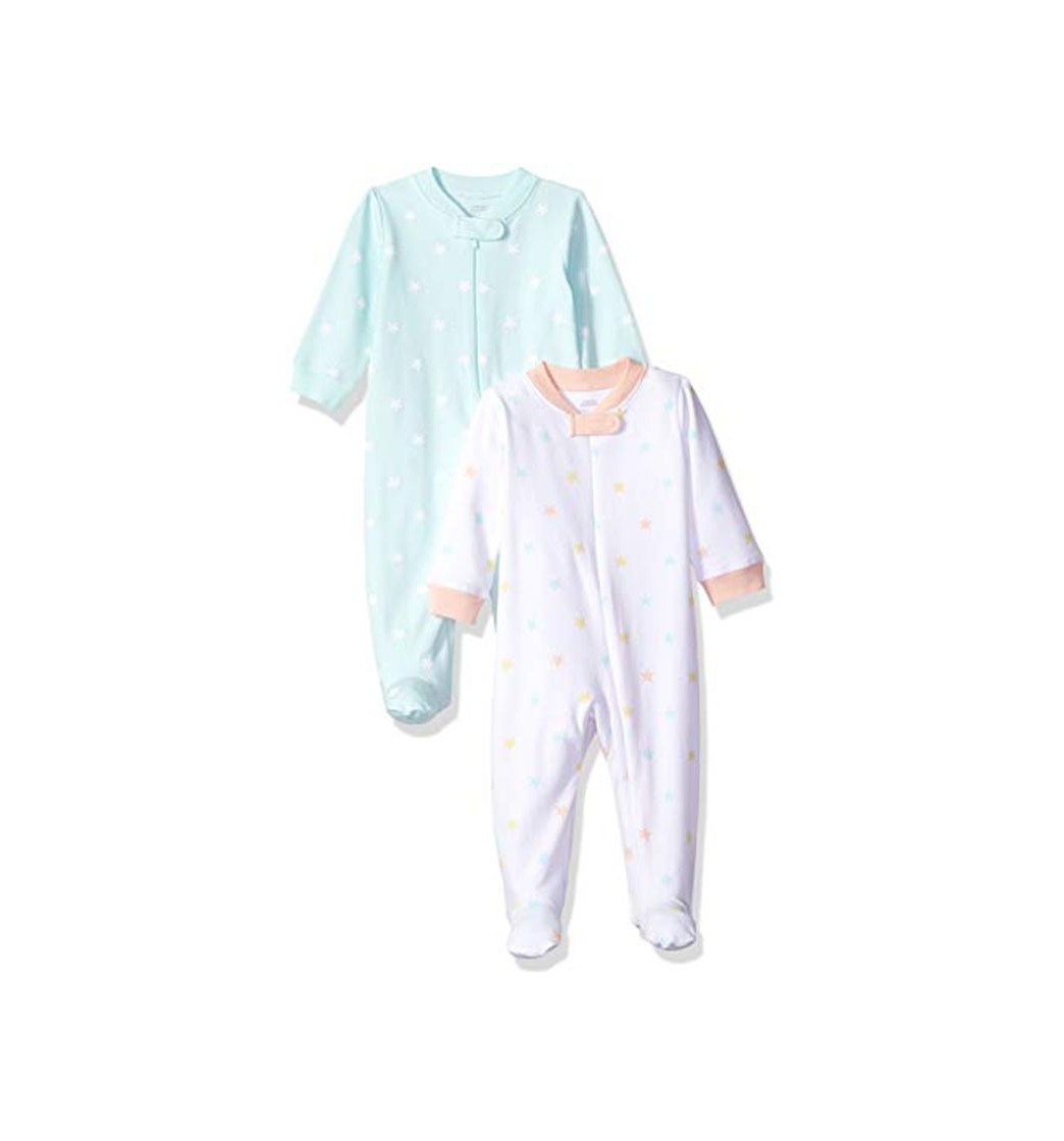 Product Amazon Essentials - Pack de 2 pijamas de niña para dormir y