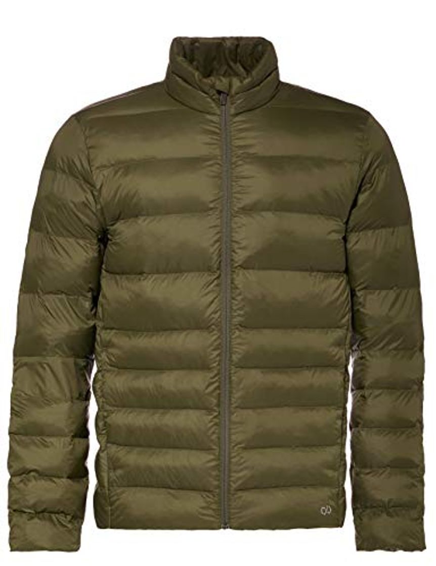 Fashion CARE OF by PUMA Chaqueta acolchada impermeable para hombre, Verde