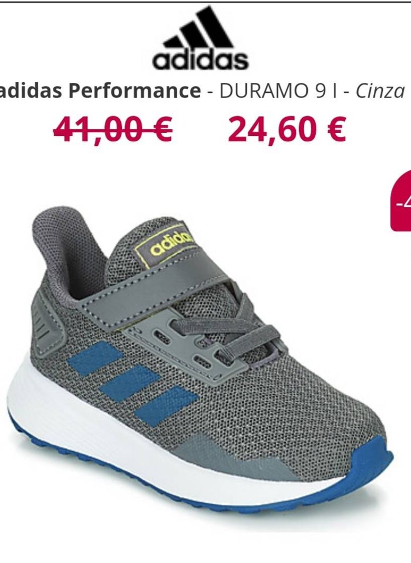 Fashion adidas Performance DURAMO 9 I Grey - Fast delivery