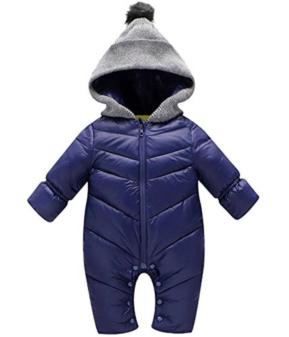 Productos PAOLIAN 3-18 Meses Newborn Baby Boy Solid Color Dinosaur Hooded Romper Jumpsuit