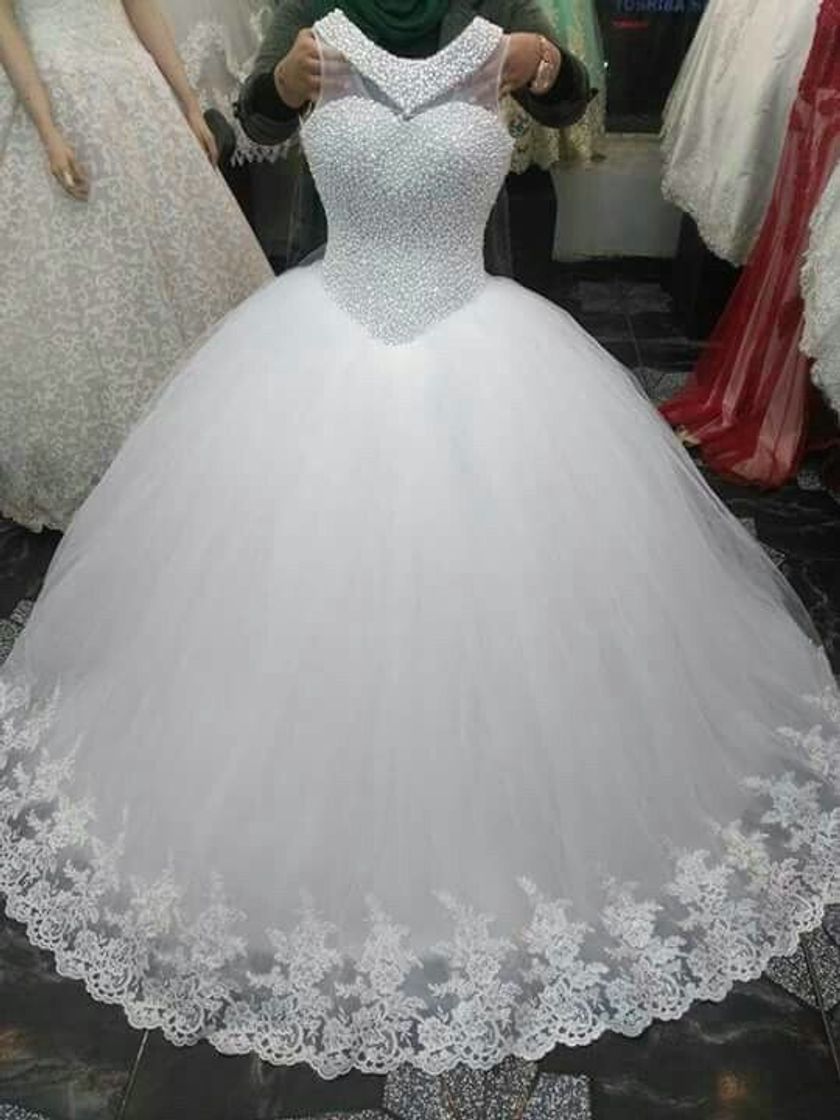 Product NO BRAND Vestido de novia de la princesa de Bling Bling Cristales