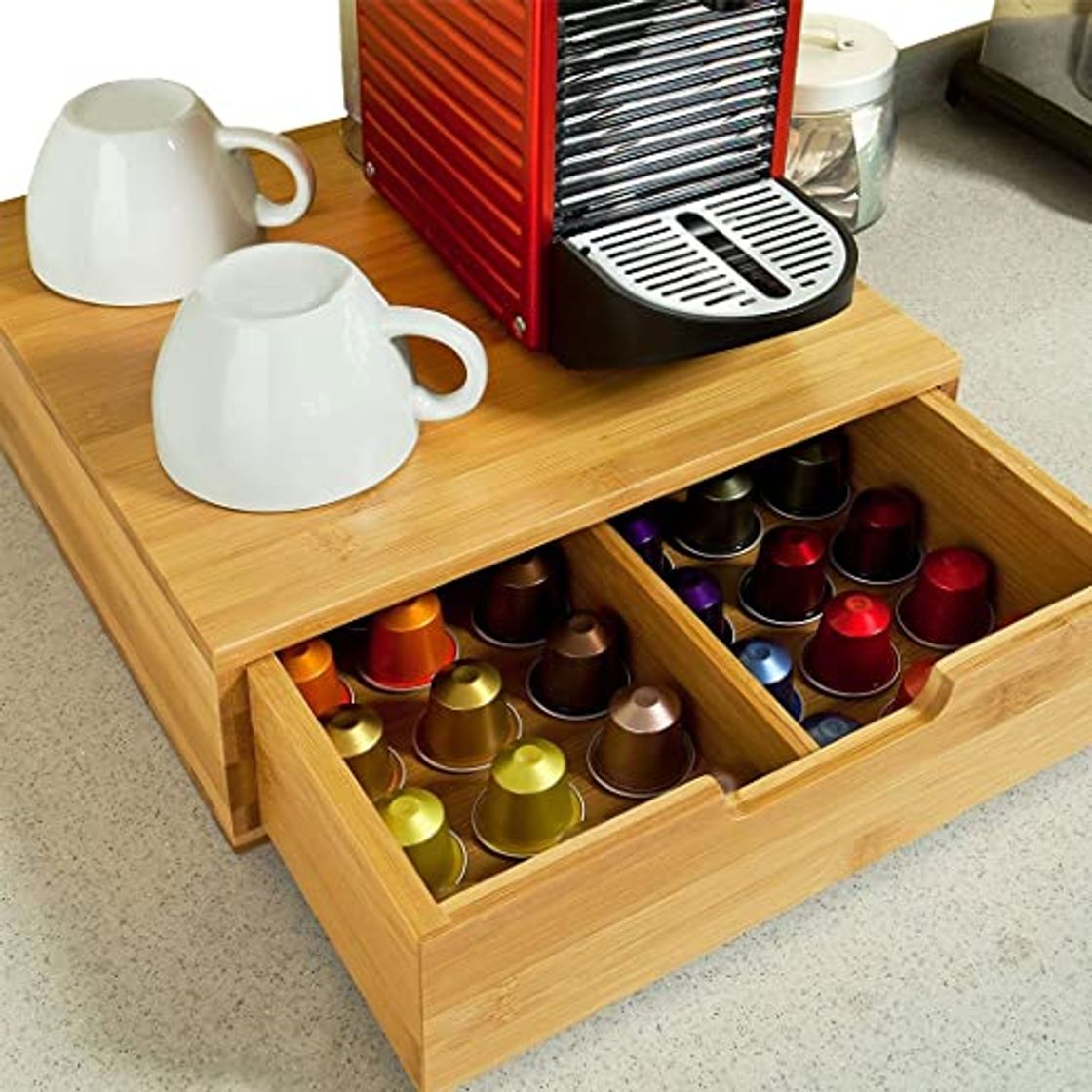 Product Bakaji Dispensador Con Cajón Para Almacenar Cápsulas Almacenamiento Organizador Cápsula de Nespresso