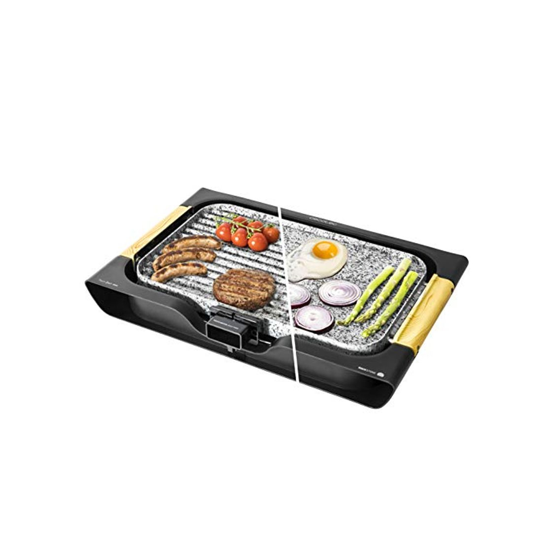 Home Lacor Lacor-25547-Plancha Grill Eco Piedra 47x27x2cm-Negro