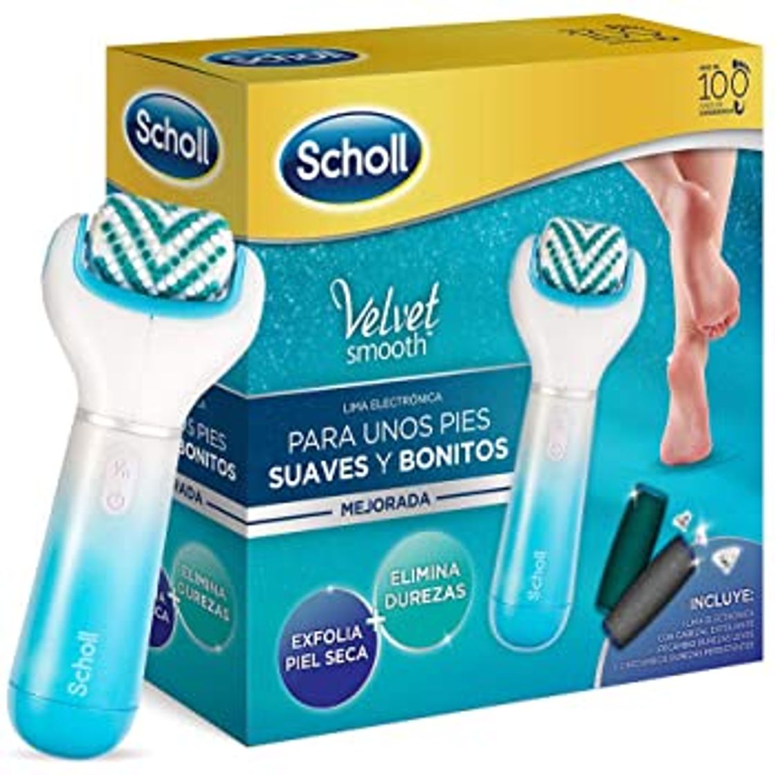 Product Scholl Velvet Smooth with Marine Minerals - Aparato de pedicura eléctrico, elimina