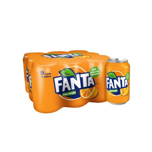 Fanta Refresco - Paquete de 9 x 330 ml - Total