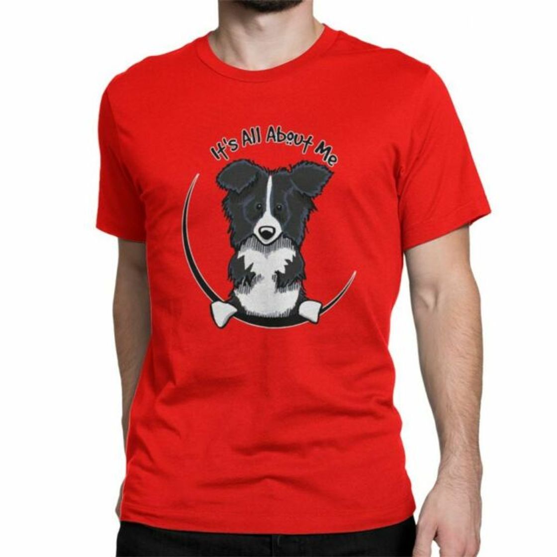 Products Men's T Shirt Shepherd Christmas Cute Australian Dogs Men's Cotton Crew