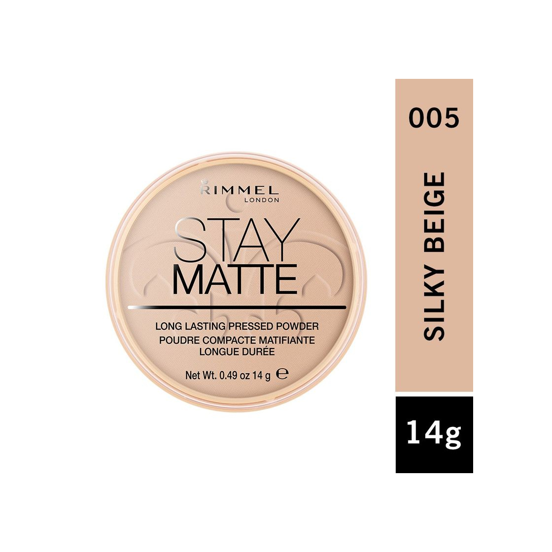 Product Rimmel London Stay Matte Tono 005 Polvo Compacto Matificante con Minerales Naturales