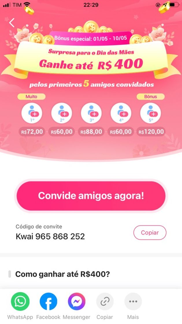 Quer ganhar 400 Reais? 💵 