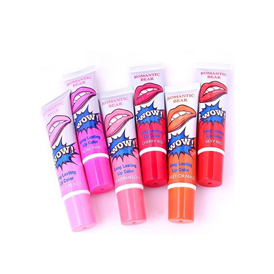 Producto LUFA 6PCS La magia y dura mas tiempo impermeable del lapiz labial del lustre del labio de labios de larga duracion impermeable 15ML