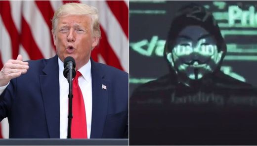 Anonymus amenaza a Donald trump