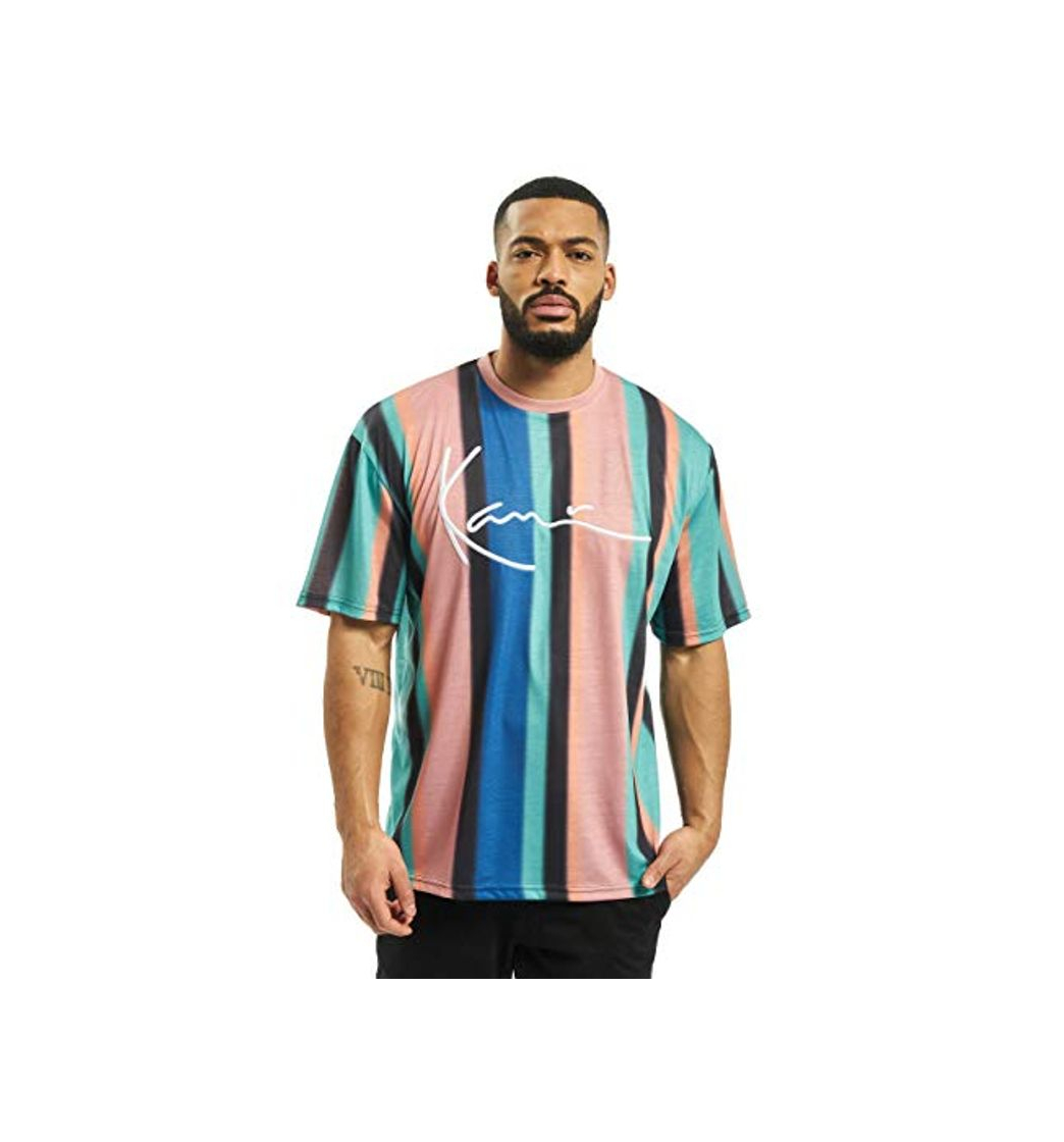 Product Signature Stripe tee 595 Turquoise Black 6060595