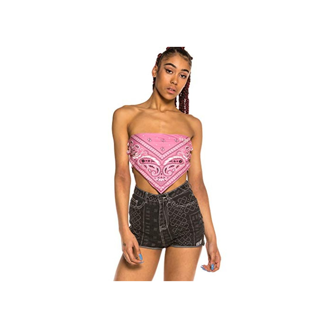 Social GRIMEY Top Chica Carnitas All Over Print FW19 Rose