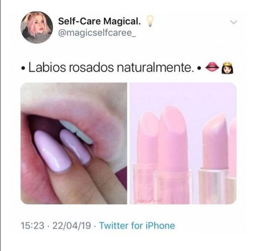 🌸Tips para labios rosados🌸