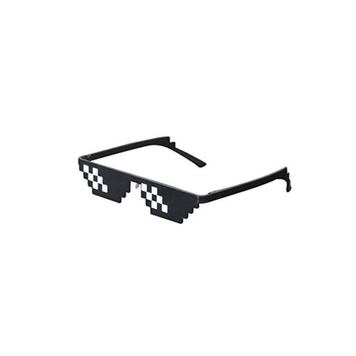 Best-Bag Cool Thug Life Gafas Negro 8 bit Pixel Gafas de Sol
