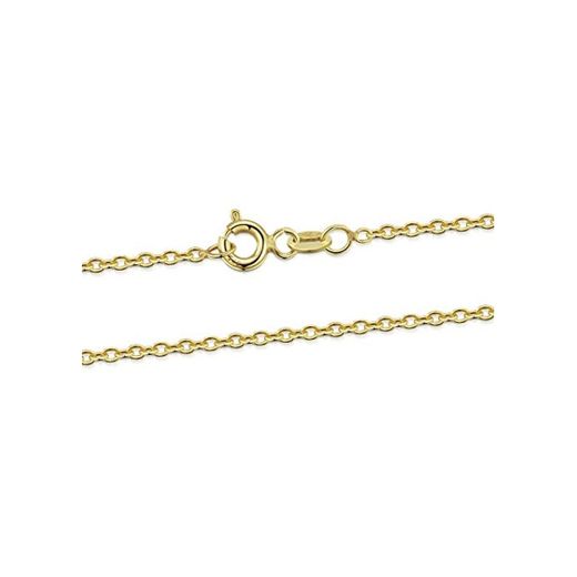 Amberta Joyería Collar en Oro Amarillo 9K - Cadena Belcher 1