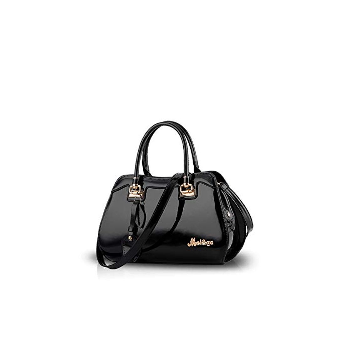 Producto NICOLE&DORIS Bolsos de Mano para Mujer Bolsos para Mujeres Bolsos Charol de Hombro para Damas Bolsos Tote Bolsos Bandolera para Mujer Negro