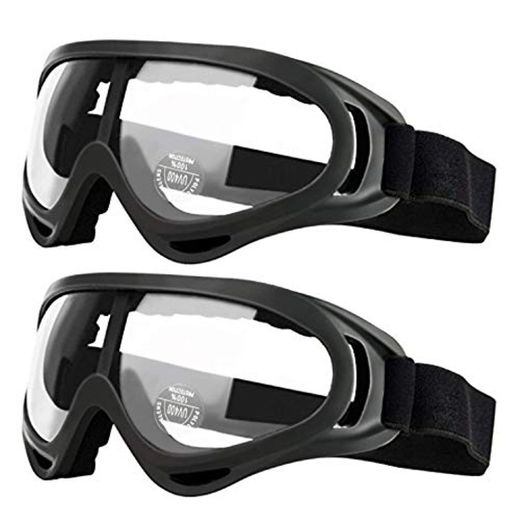 Pack de 2 gafas de seguridad para niños con protección anti niebla