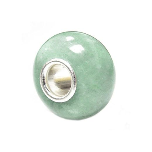 Queen Berry Clip de perla colgante plata de ley 925 jade piedra Bead