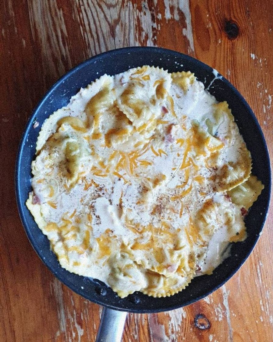 Moda RAVIOLIS DE TRUFA CON SALSA  CUATRO QUESOS