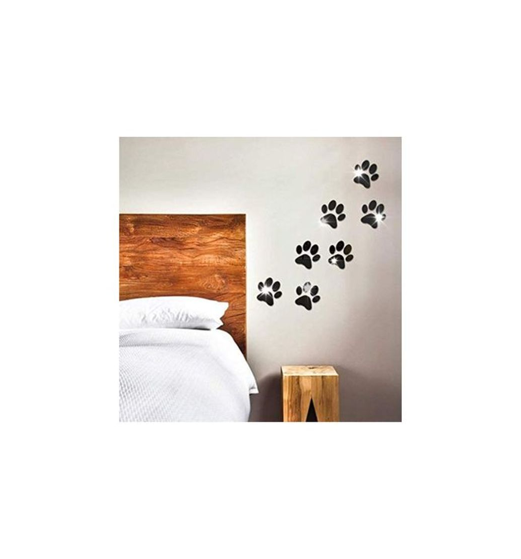 Social Etiqueta De La Pared Decoración De La Huella Del Perro Home Room Art 3D Diy Pegatinas De Pared 10X10Cmx7