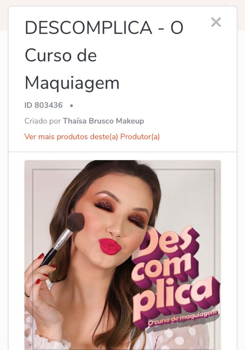 Moda Curso de maquiagem 💄 top 