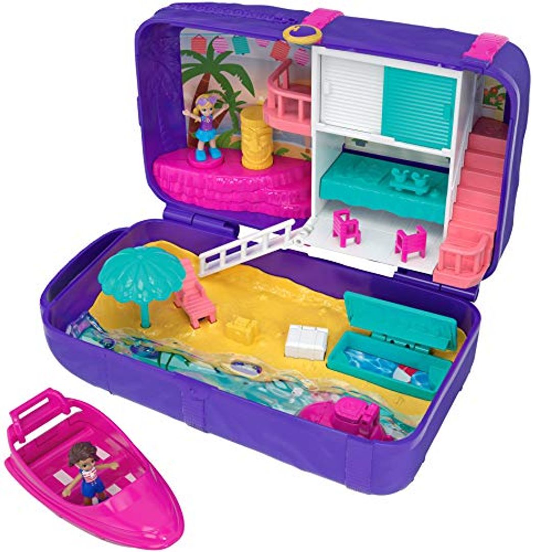 Lugar Polly Pocket Mochila Vacaciones en la playa, muñecas con accesorios