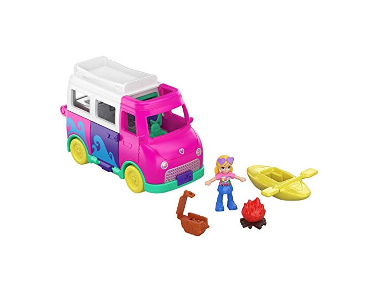 Producto Polly Pocket-GKL49 Autocaravana transformable con accesorios, multicolor