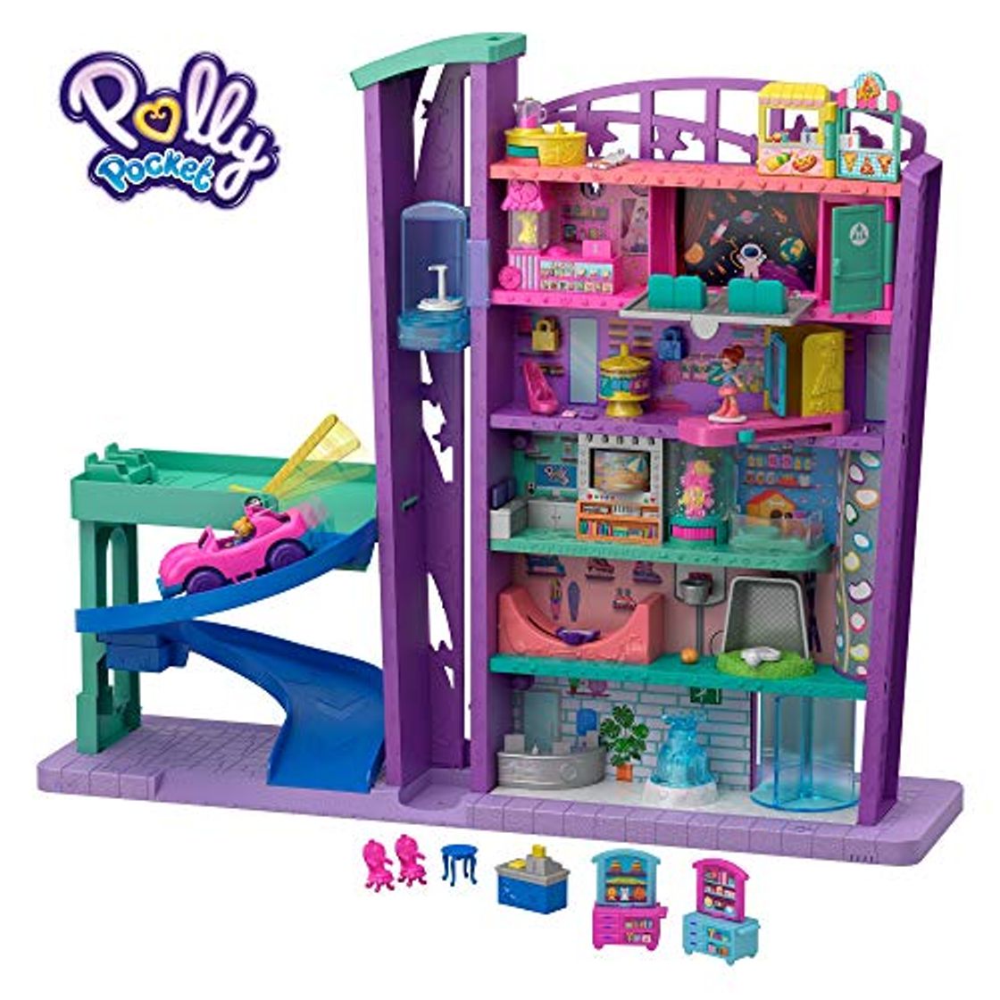 Electrónica Polly Pocket - Centro Comercial de Juguete Para Muñecas