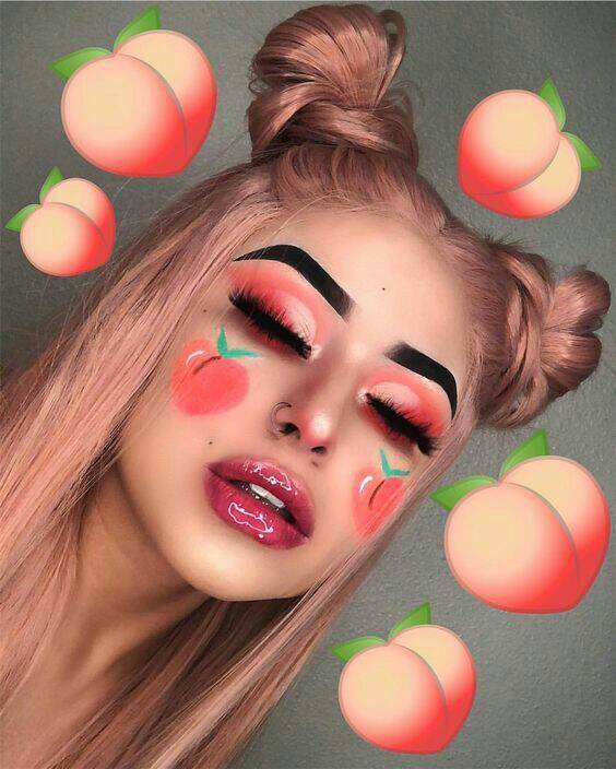 Moda Make de pêssego 🍑