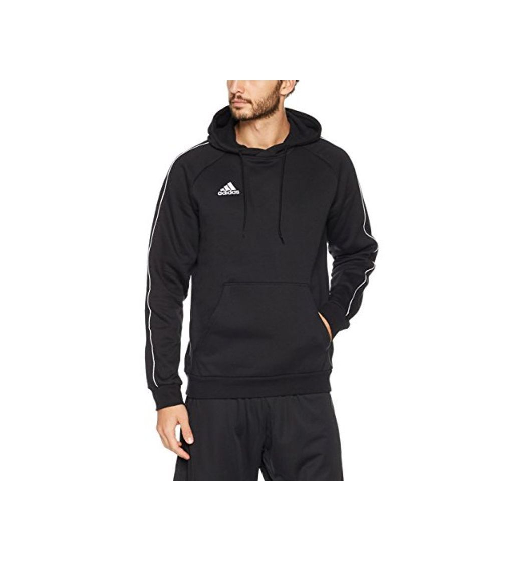 Social adidas Core18 Hoody Sudadera con Capucha, Hombre, Negro