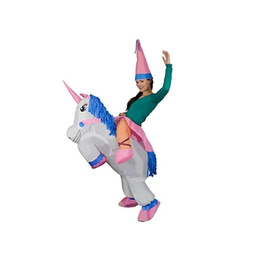 Inflables adultos Unicorn fantasía animal mítico Blow Up Party Fancy Dress Halloween Costume