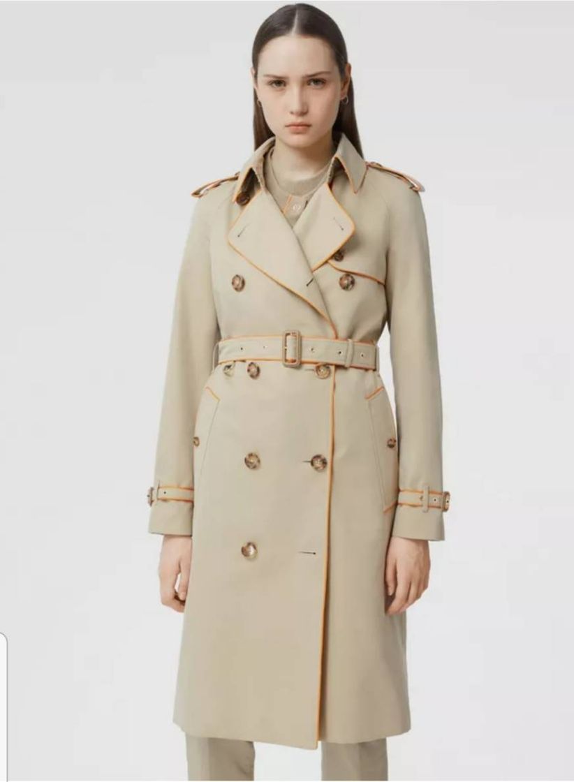 Moda Trench coat de gabardine de algodão (Mel) - Mulheres | Burberry